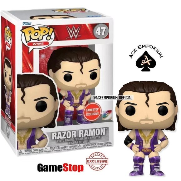 Funko pop Razor Ramon purple METALLIC GAMESTOP EX - Picture 4 of 9